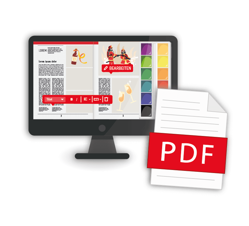 Create a celebratory paper with online programme or upload PDF