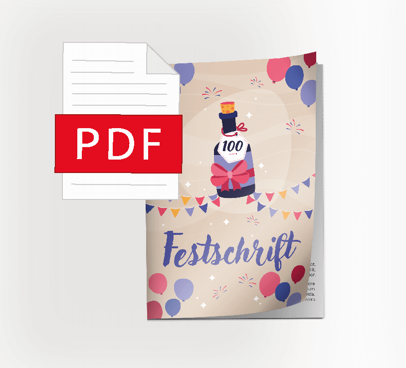 Print celebratory paper as a high-quality magazine