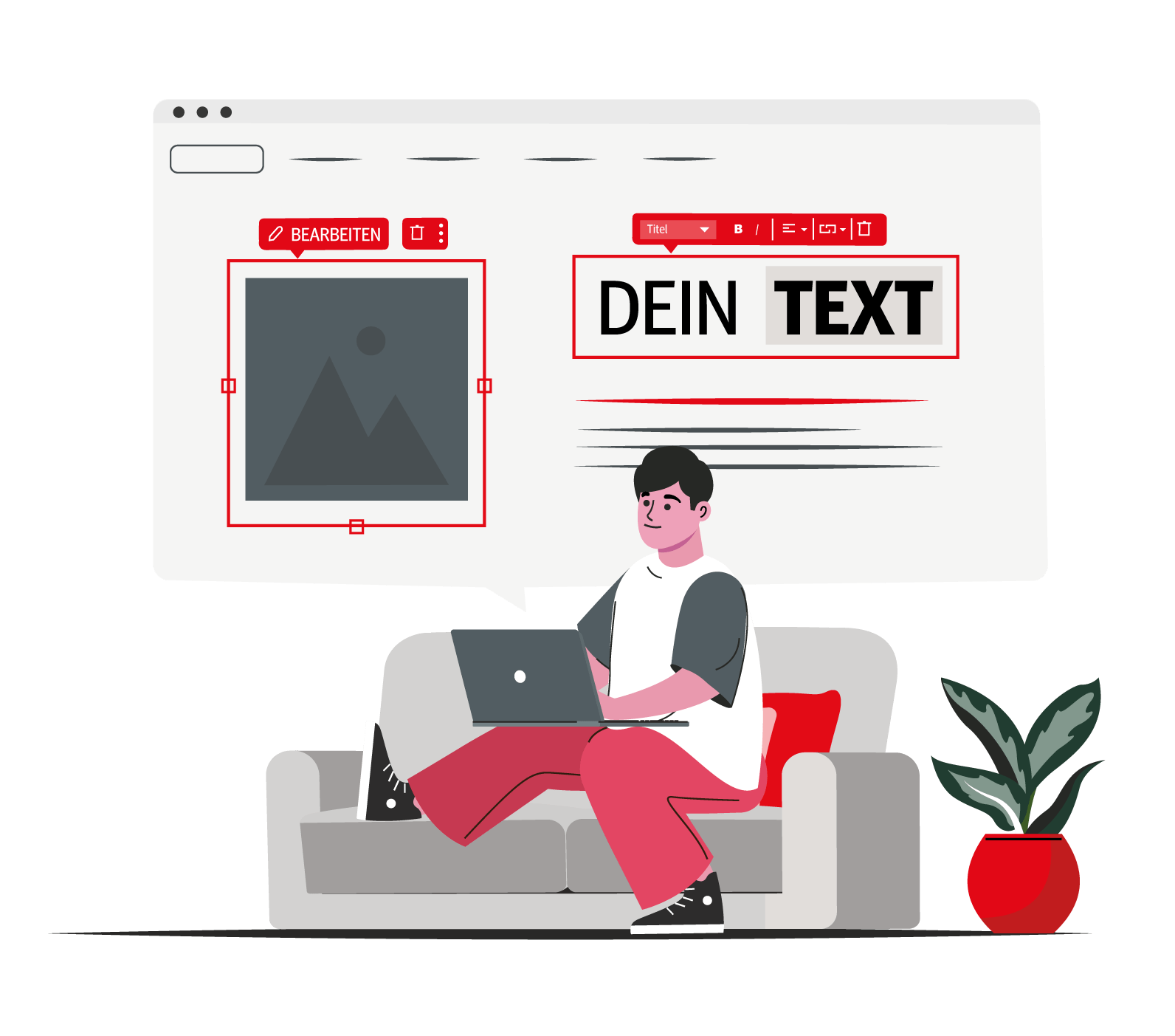 Zeitung mit Programm online gestalten