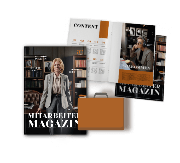 Create your own staff magazine with stylish template