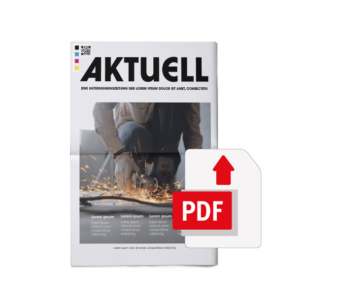 Eigene PDF als echte Mitarbeiterzeitung drucken lassen