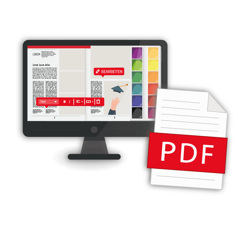 Abibuch mit Online-Programm erstellen oder PDF hochladen