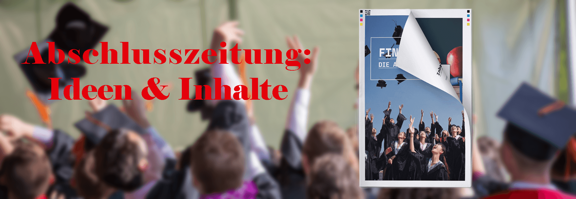 Vorlage für Abschlusszeitung mit Ideen und Musterseiten