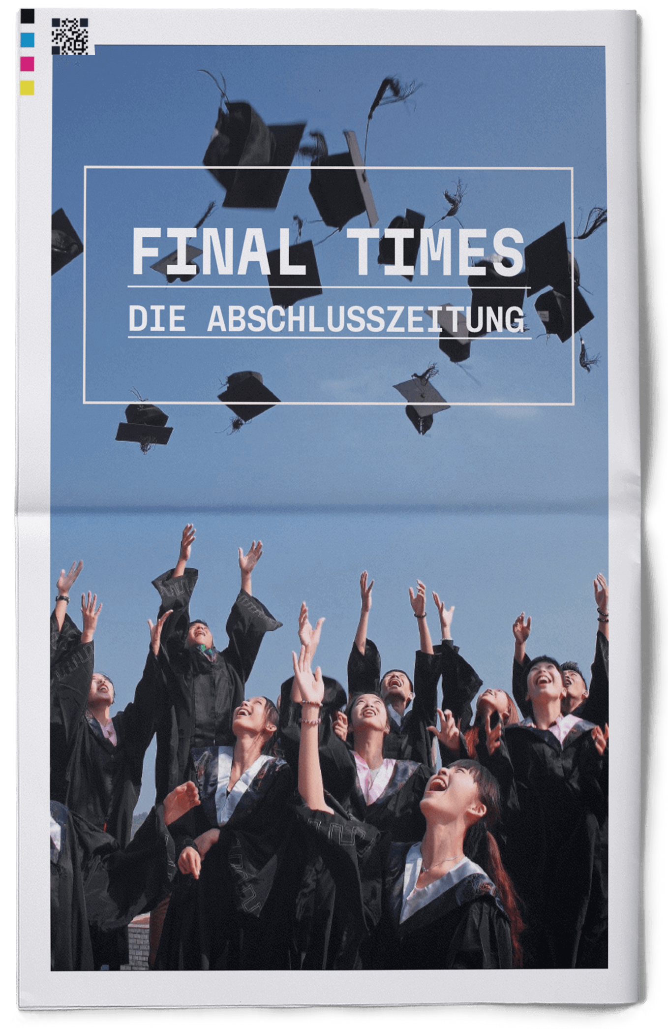 Cover für schulische Abschlusszeitung