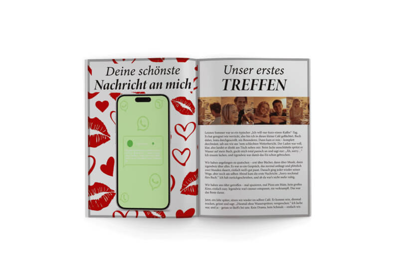 Vorlage für liebevolle WhatsApp-Nachricht im Couple Magazin