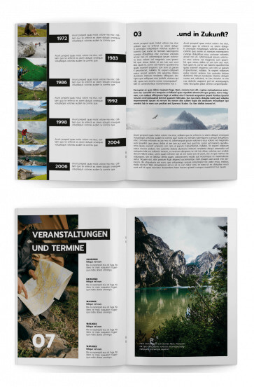 Vorlage mit Beispielen und Ideen für eine stilvolle Festschrift