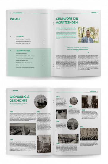 Vorlage mit Beispielen und Ideen für Festschrift für Schützenverein und Schützenfest