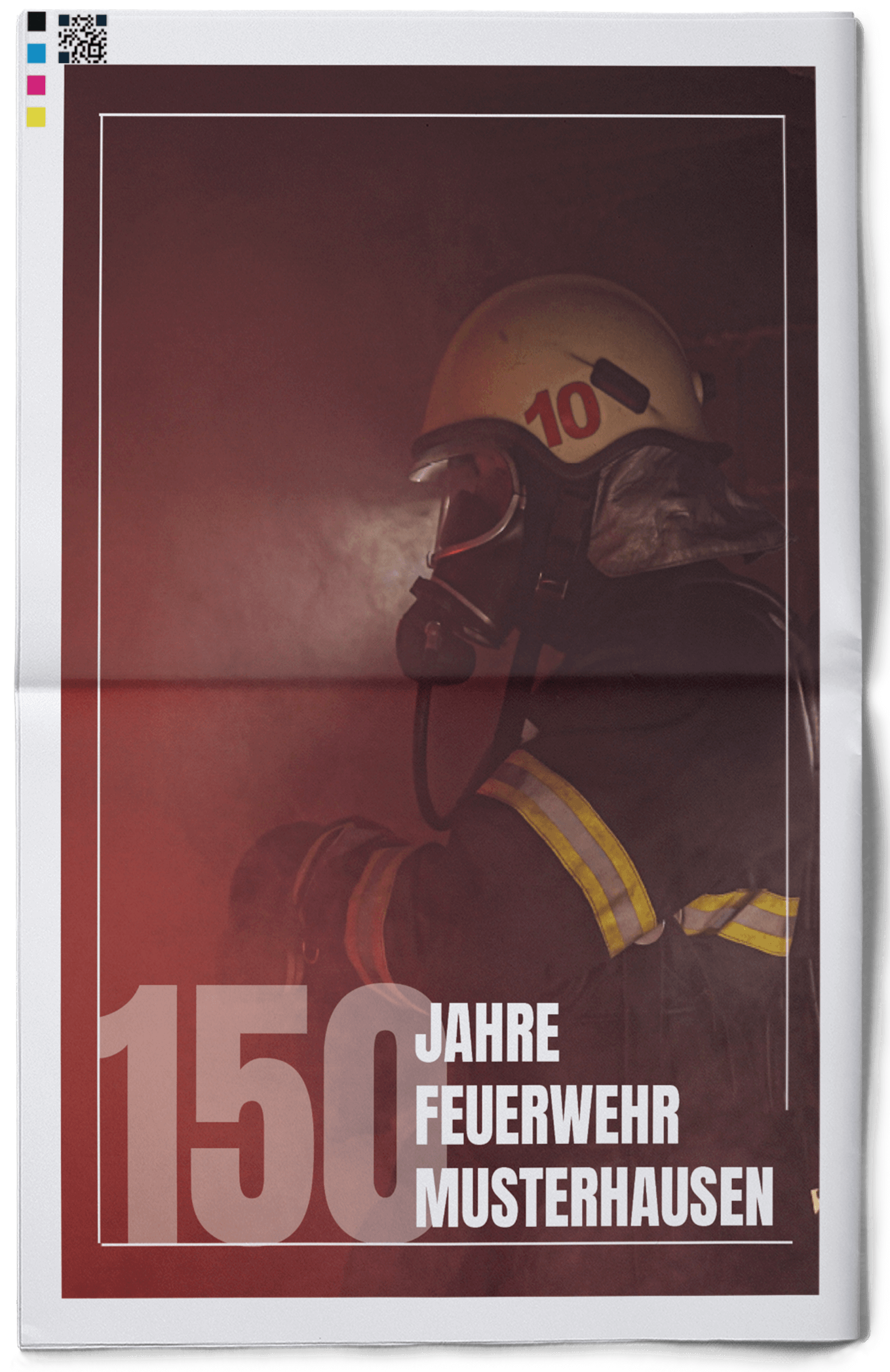 Vorlage für Titelseite einer Festzeitung für die Feuerwehr