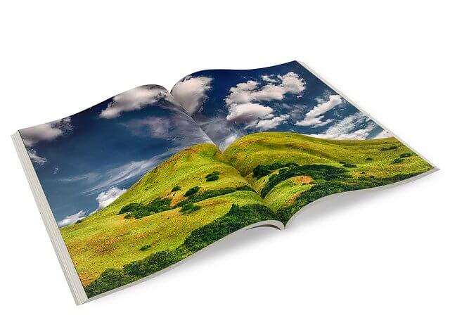 Photo book with beautiful nature shots