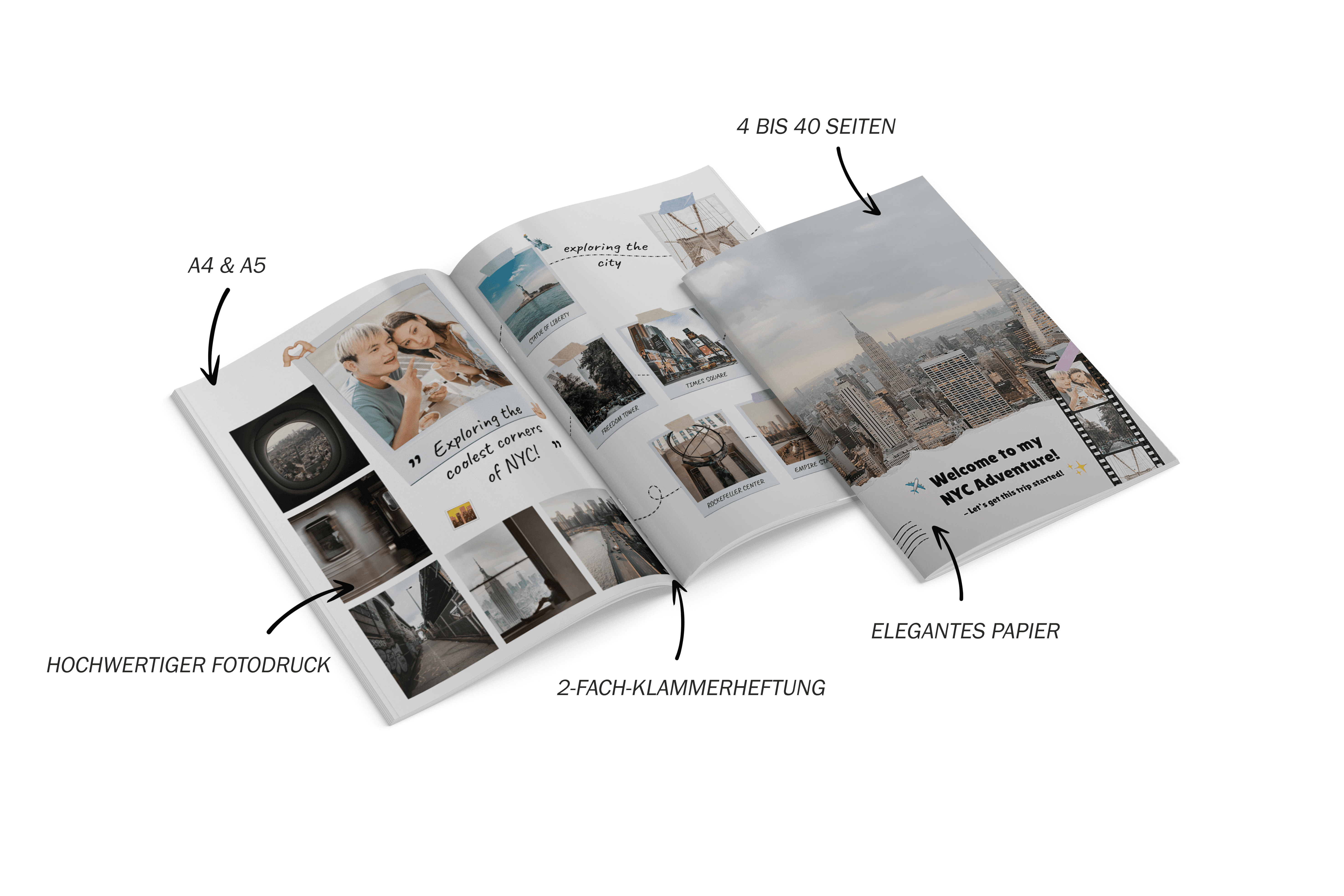 Design photo book New York as A4 or A5