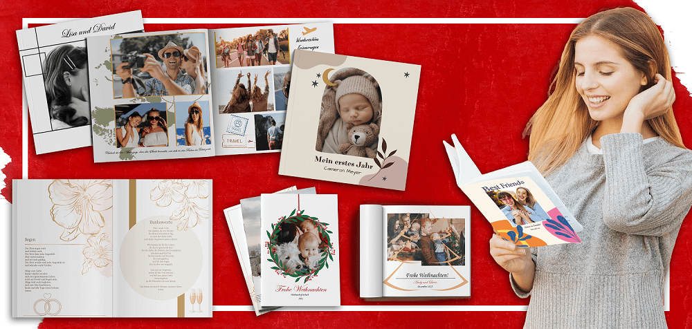 Create your own photo book online with templates