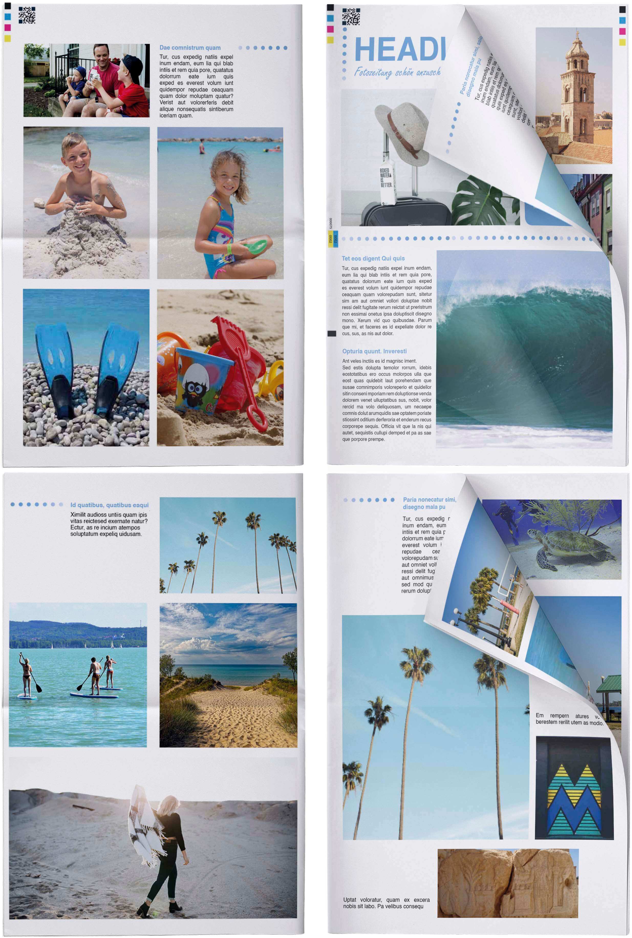 Design photo newspaper with templates