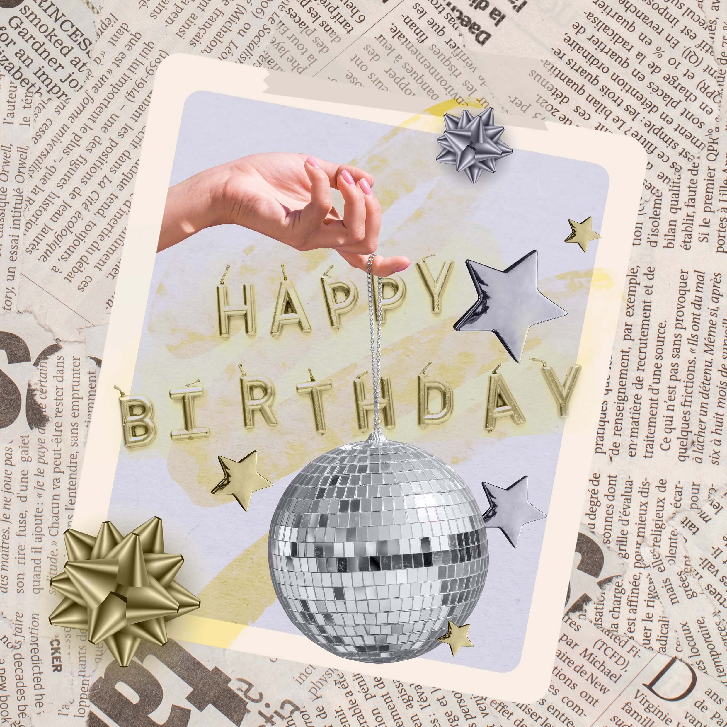 Design birthday newspaper as a gift