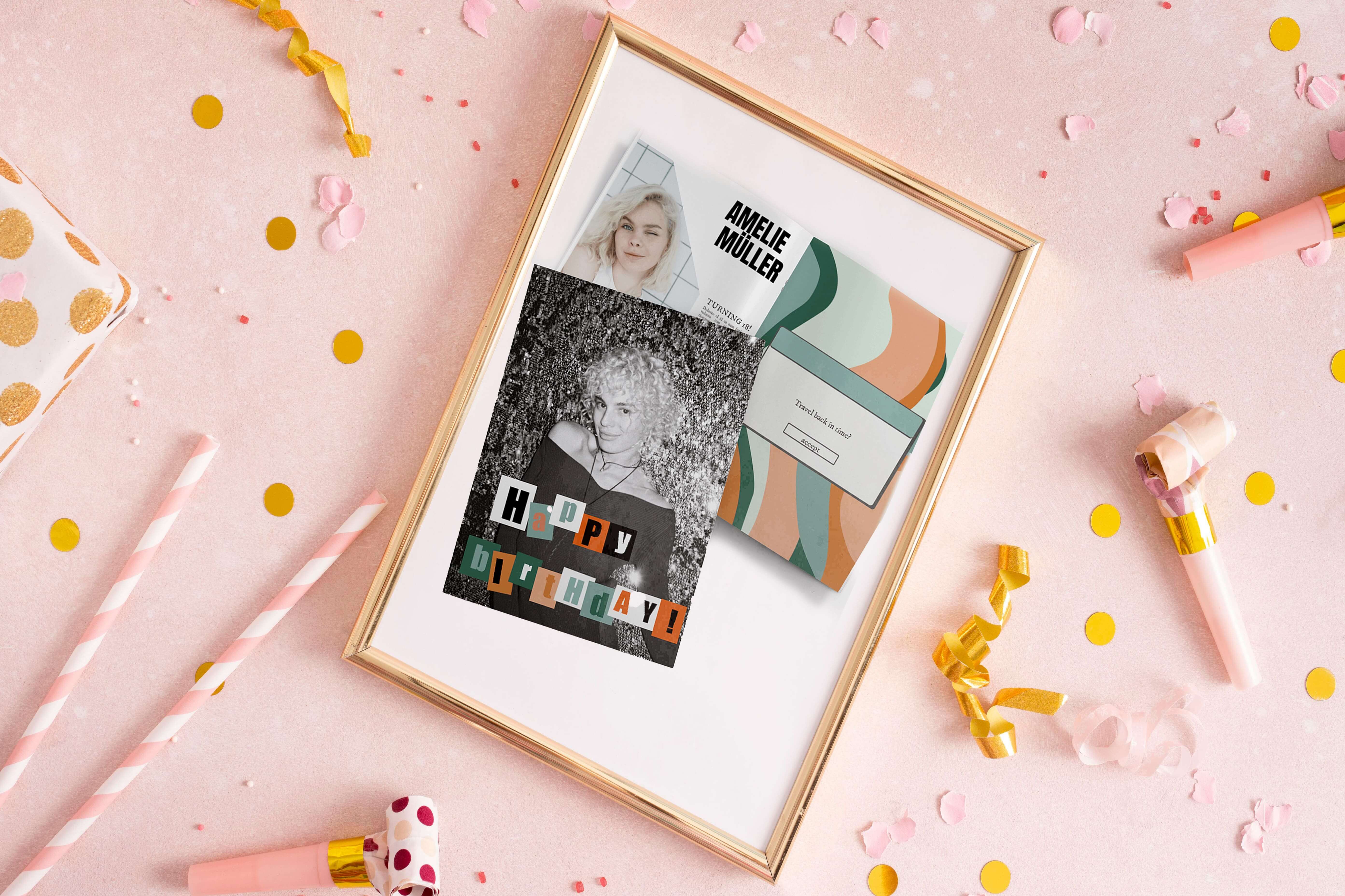 Birthday magazine with template for girls to design and print online