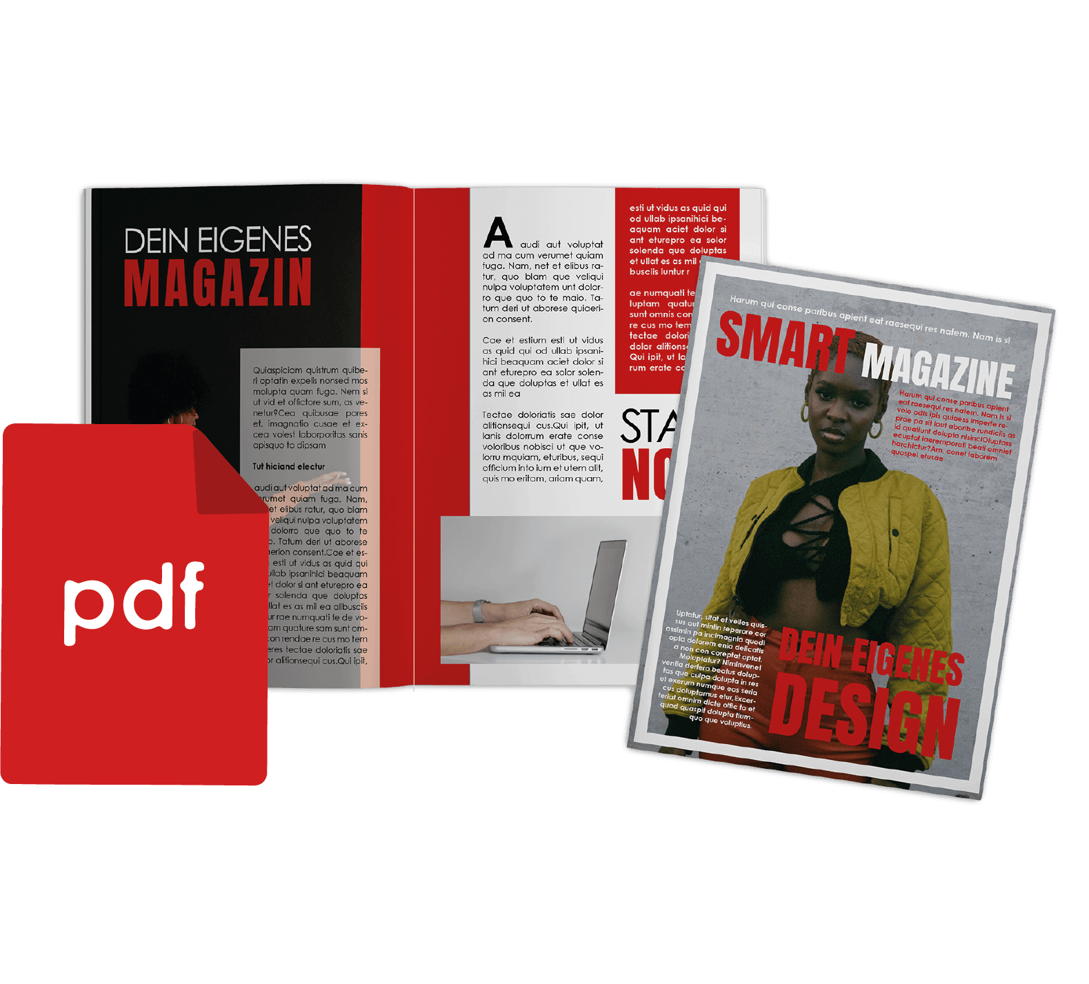 Print your own PDF as a magazine in magazine-style