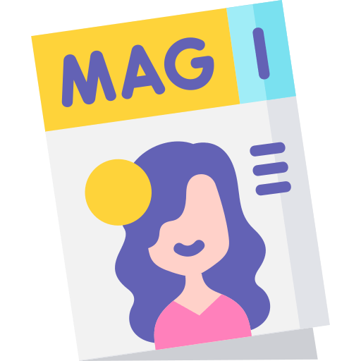 Icon für selbst gemachtes Heft im Magazinlook