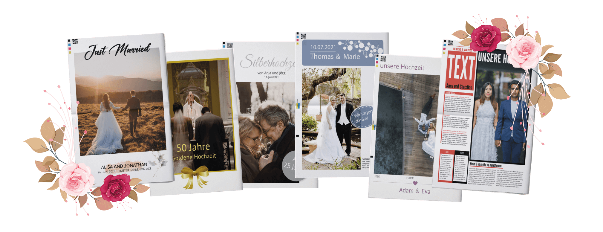 Wedding newspaper online with personal design now