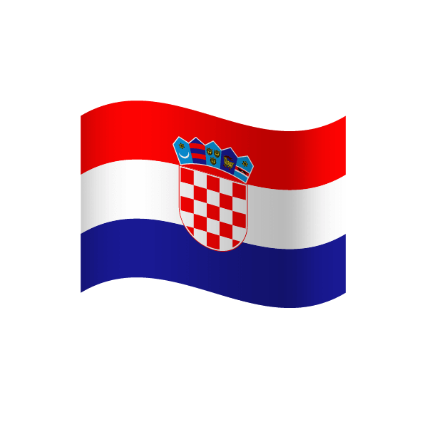 Kroatien Flagge Icon