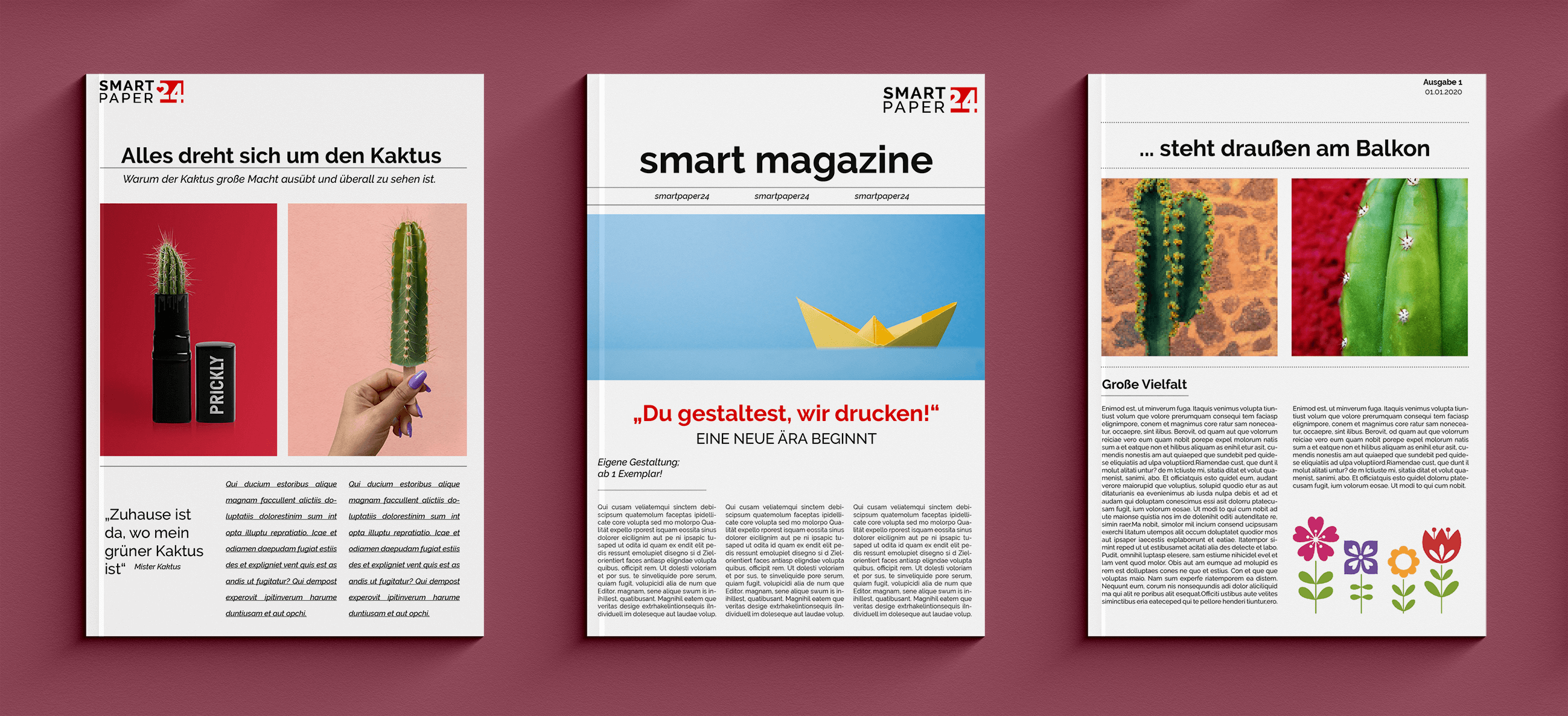 Modernes Magazin mit Vorlagen selbst erstellen