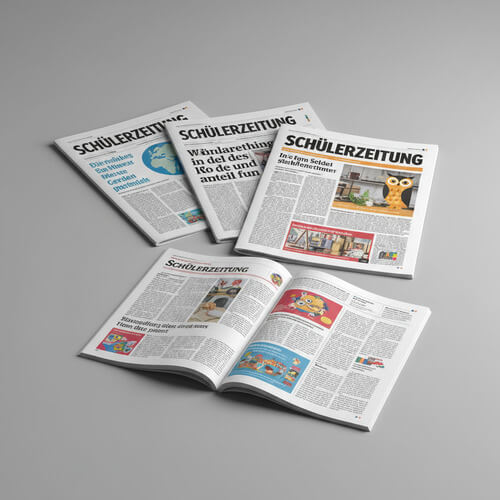 Beispiele für Layouts einer smarten Schülerzeitung