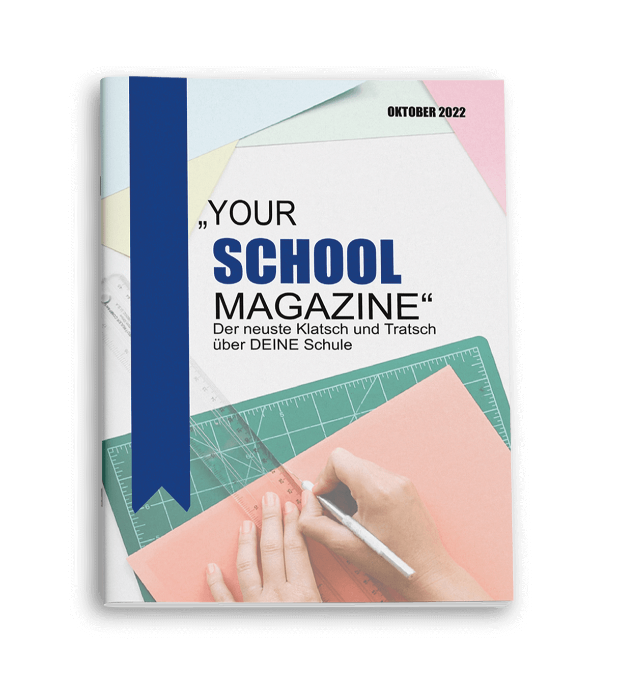 Couverture discrète pour un magazine scolaire