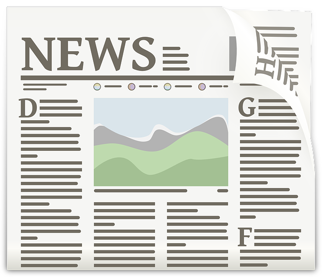 Illustration einer gedruckten Zeitung