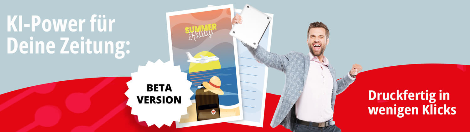 Eigene Zeitung mit Urlaubsfotos via KI erstellen