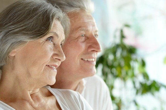 Grandma and Grandpa are happy