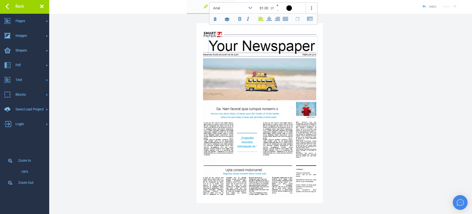 how to make a newspaper - step 5