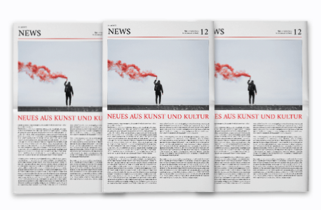 PDF hochladen und Großauflage auf Zeitungspapier drucken