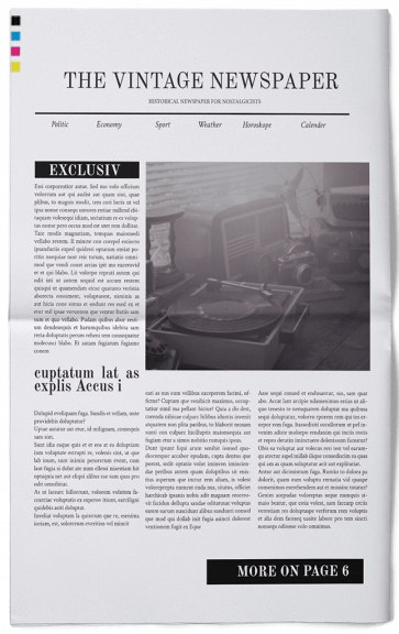 Design your vintage newspaper
