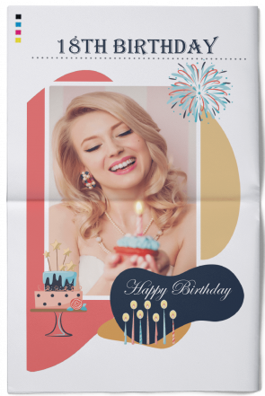 Design your 18th birthday newspaper