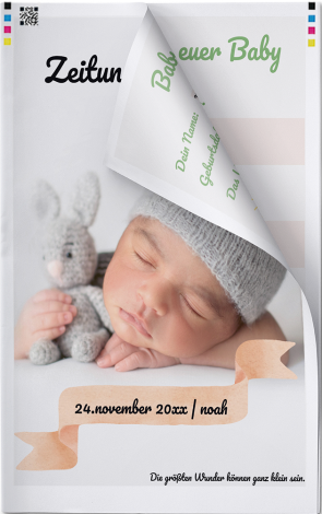 Birth Announcement Newspaper