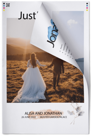 Wedding Newspaper  Aquarelle 