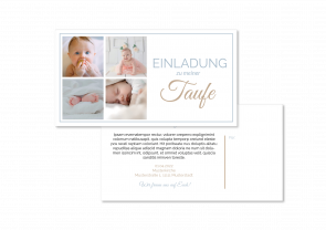 Christening card "Start into life"