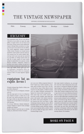 Design your vintage newspaper