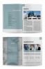 Template for annual review magazine