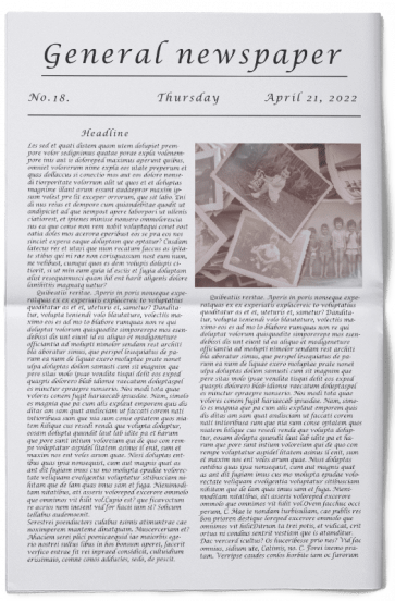 Design your historical newspaper