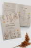Church Wedding Program Floral Template