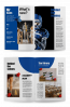 Template for school magazine