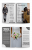 Template for silver wedding magazine