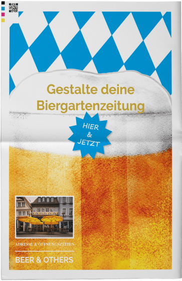 Biergartenzeitung gestalten