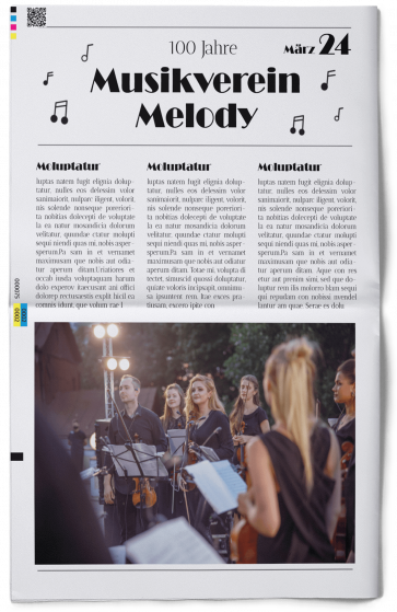 Festzeitung Musikverein gestalten