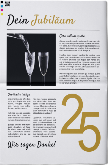 Jubiläumszeitung gestalten