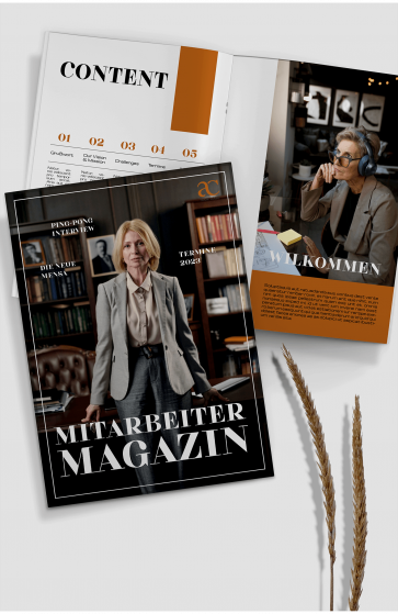 Mitarbeitermagazin gestalten