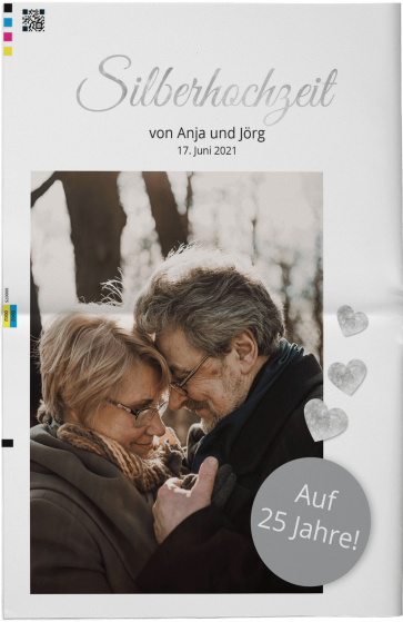 Silberhochzeitszeitung gestalten