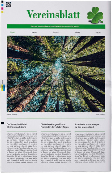 Vereinszeitung gestalten