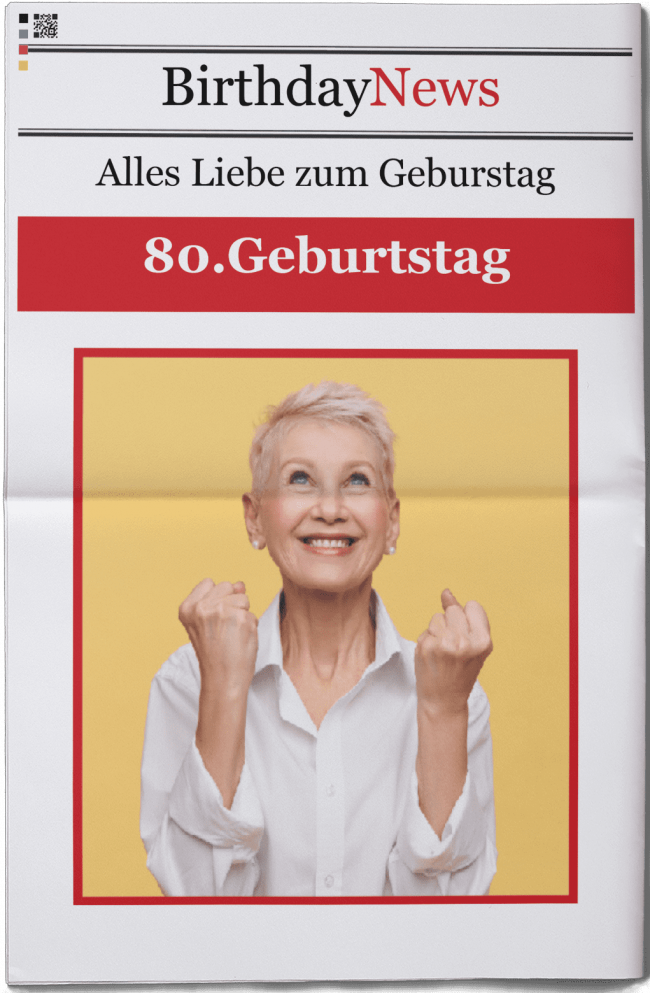 Geburtstagszeitung zum 80. Geburtstag gestalten & drucken