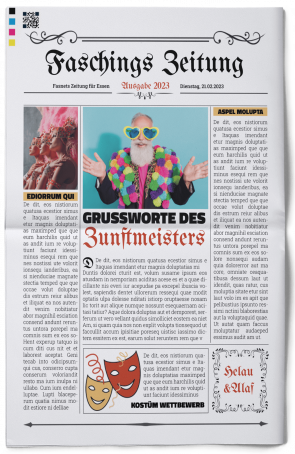 Faschingszeitung gestalten