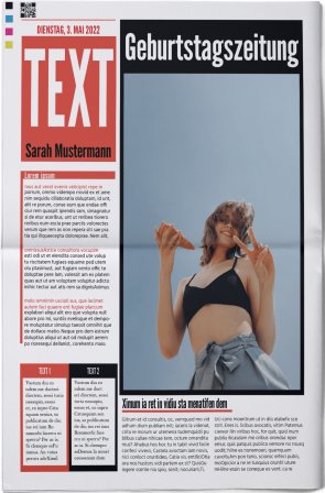 Geburtstagszeitung gestalten